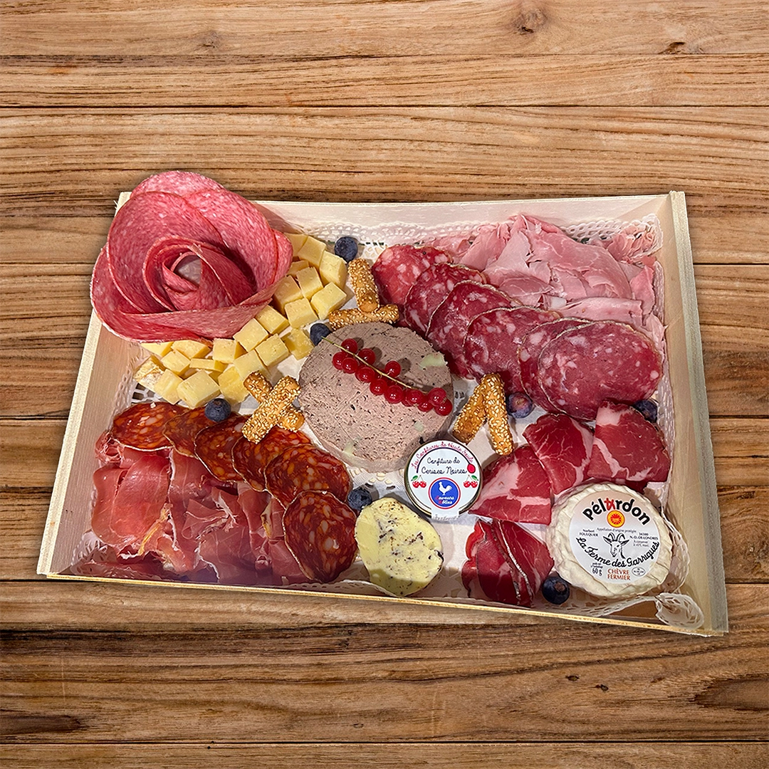 Plateau Charcuterie & Fromages Dînatoire – 2 personnes