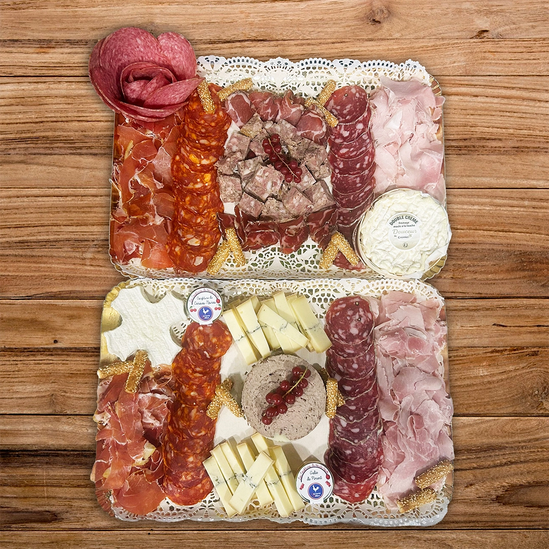 Plateau Charcuterie & Fromages Dînatoire – 6 personnes